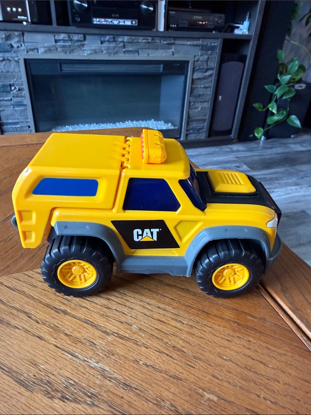 Caterpillar Yellow & Blue Toy Off-Road SUV